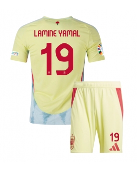Spagna Lamine Yamal #19 Maglia Gara Trasferta Repliche Europei 2024 Bambino Spagna Lamine Yamal #19 Maglia Gara Trasferta Repliche Europei 2024 Bambino